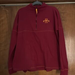 Colosseum IOWA STATE UNIVERSITY Rhinestone Logo Quarter-Zip Jacket